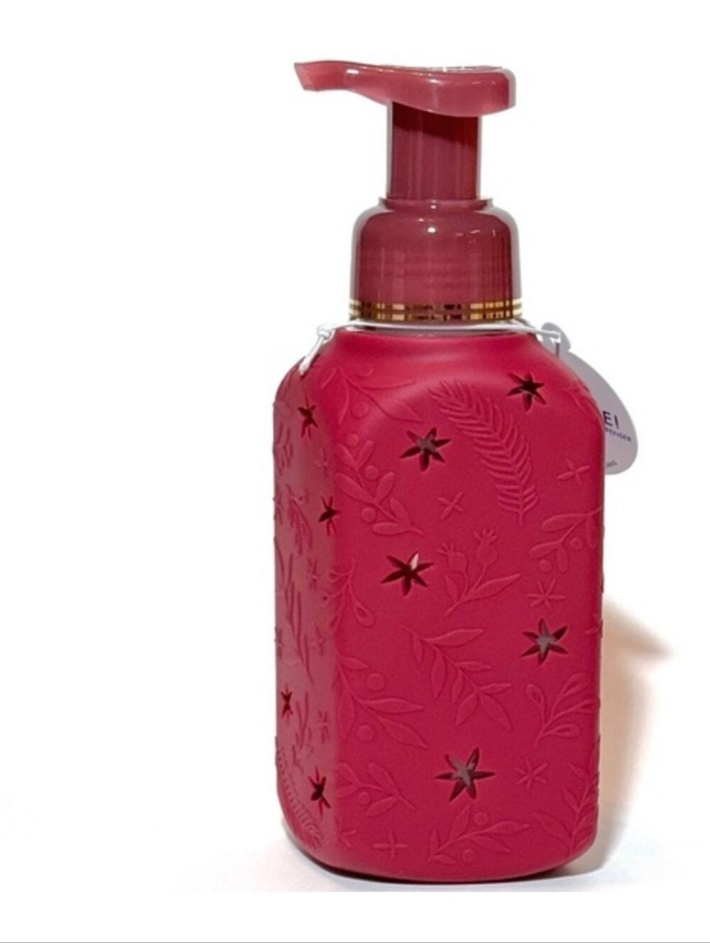 Red Holly Foaming Hand Soap Bottle